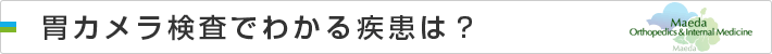 胃カメラ検査でわかる疾患は?