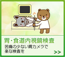 胃・食道内視鏡検査 苦痛の少ない胃カメラで楽な検査を